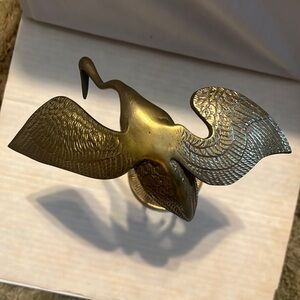 Vintage Brass Crane Heron Egret Figure
Mid Century Modern Beach Shore